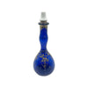 Antique Cobalt Blue Art Nouveau Floral Gilded Barbers Bottle