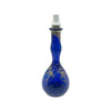 Antique Cobalt Blue Art Nouveau Floral Gilded Barbers Bottle
