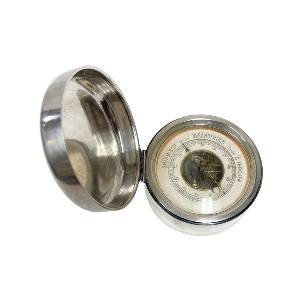 Antique 1800’s Hermann Behrnd 800 Silver Barometer