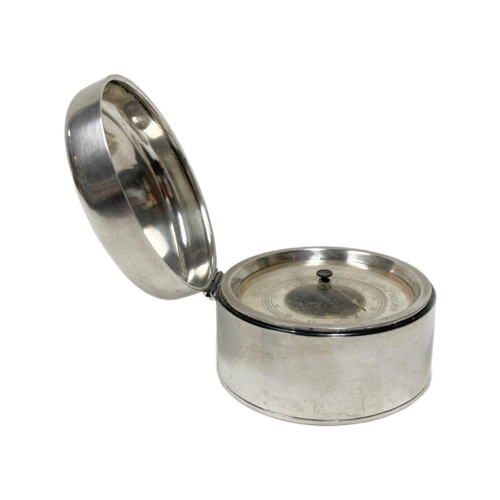 Antique 1800’s Hermann Behrnd 800 Silver Barometer