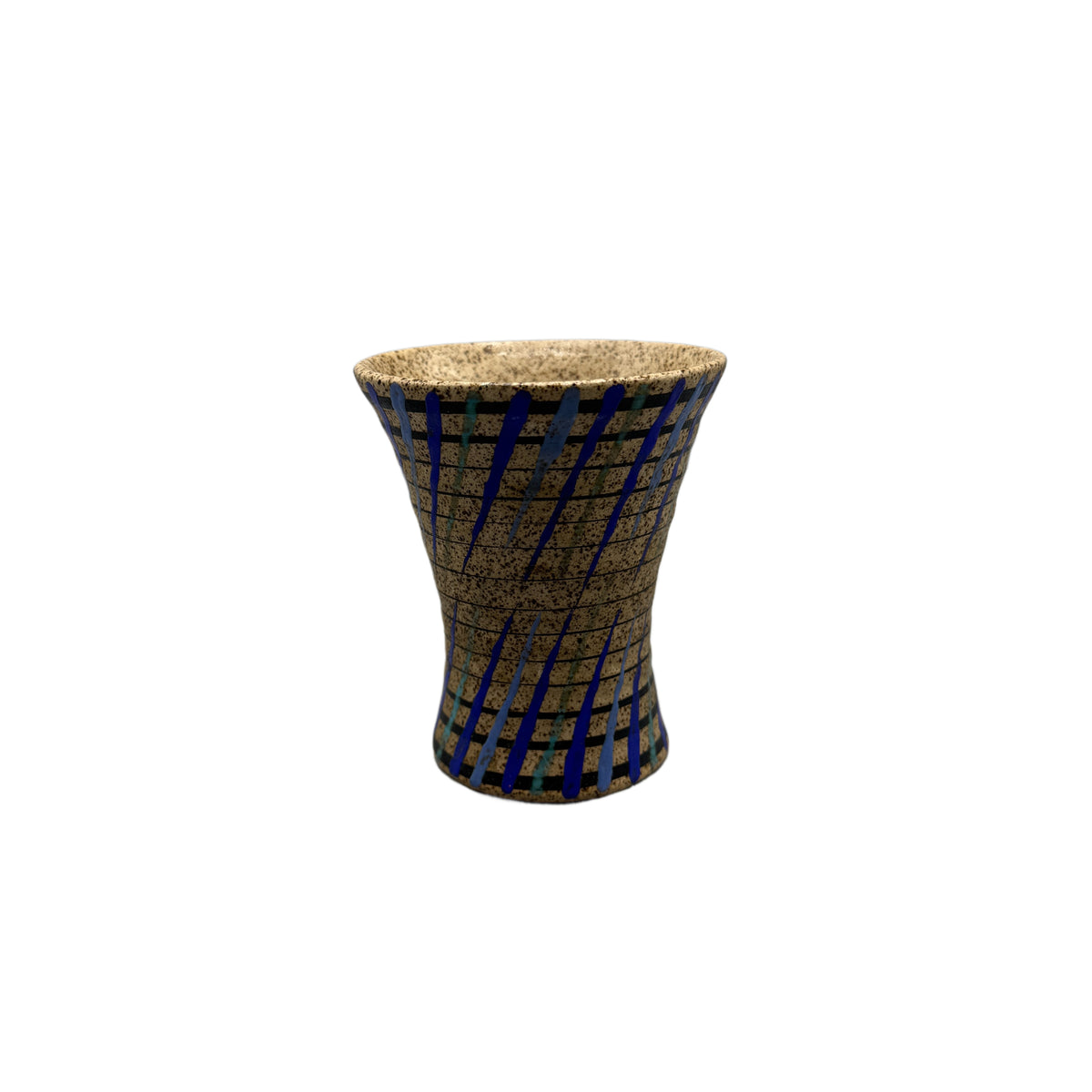 Vintage Mid Century Modern Bizarre Clarice Cliff Hand Painted Cup