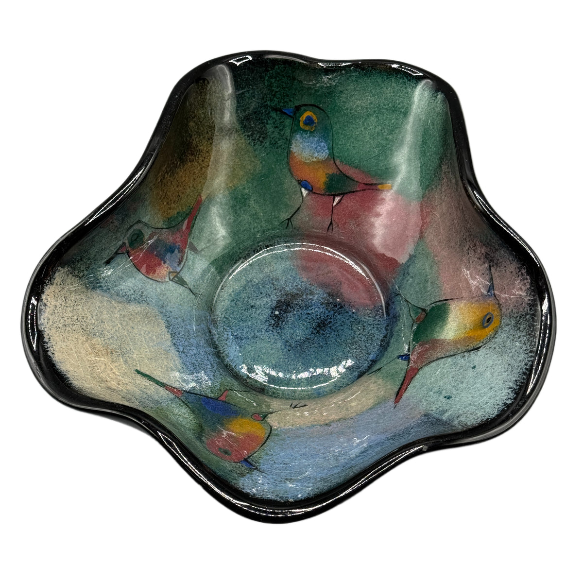 Vintage Polia Pillin Signed Mid-century Modern California Studio Pottery Bowl