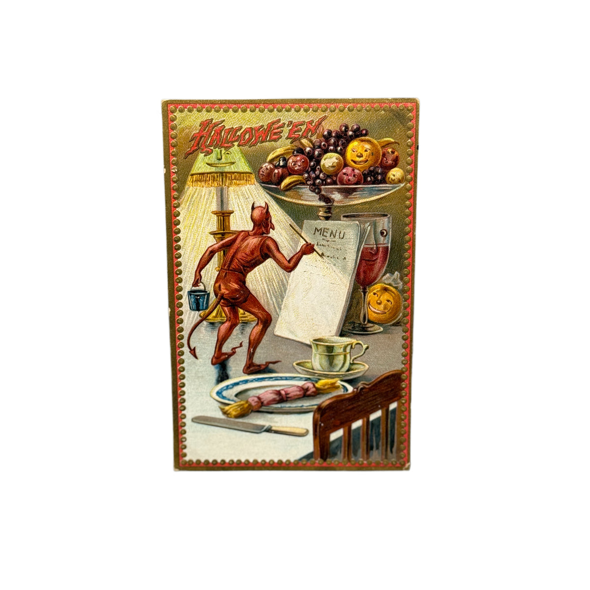 Antique Tucks Halloween Postcard Circa 1913