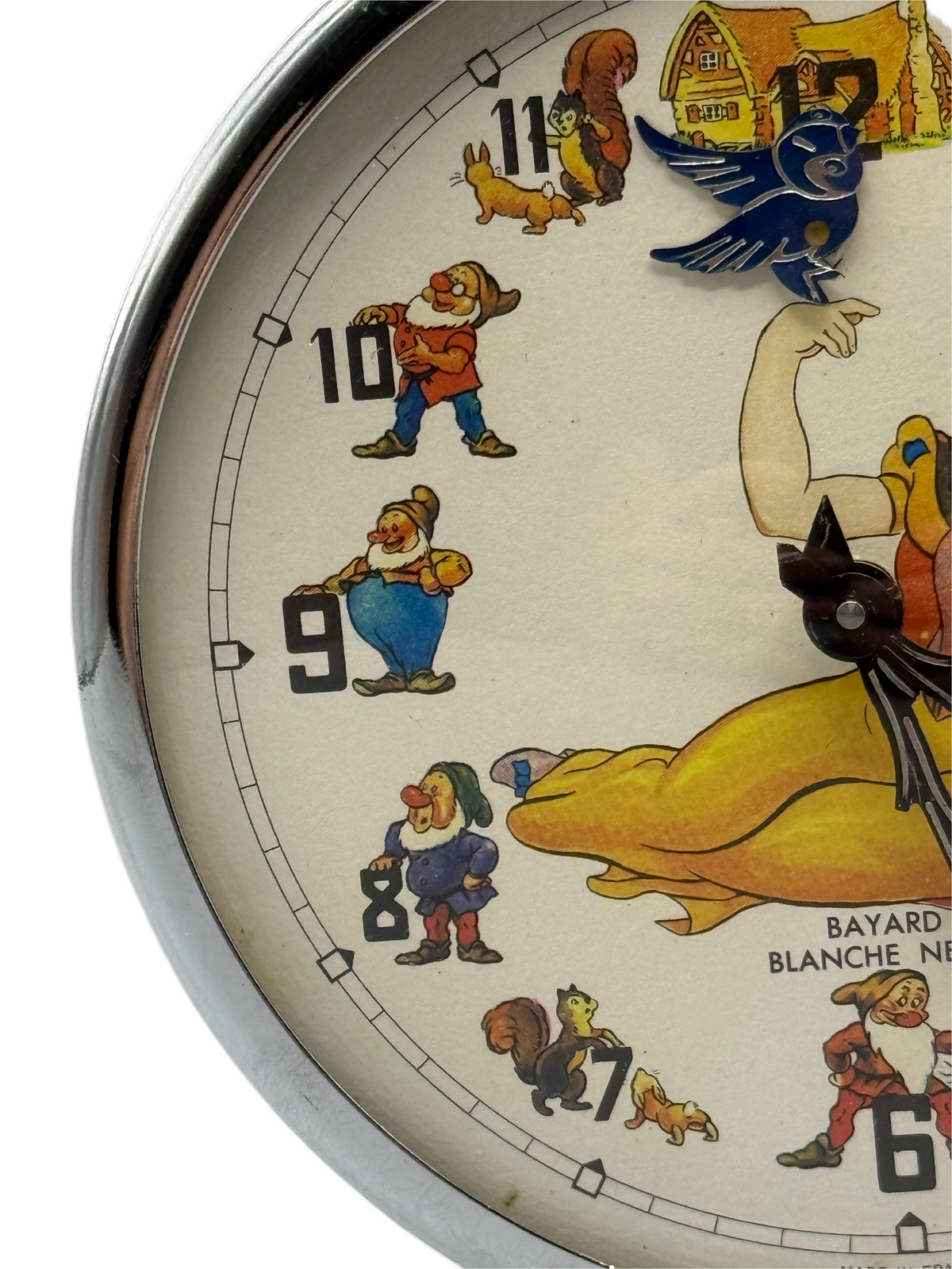 Vintage Bayard Disney Snow White Alarm Clock