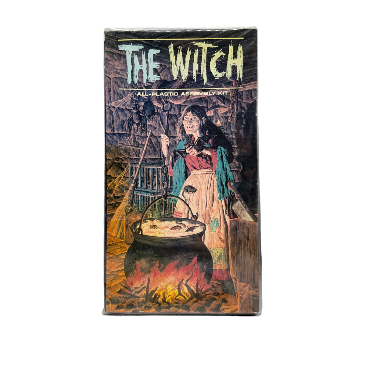 Vintage 1965 Aurora "The Witch" Plastic Model Complete In Box