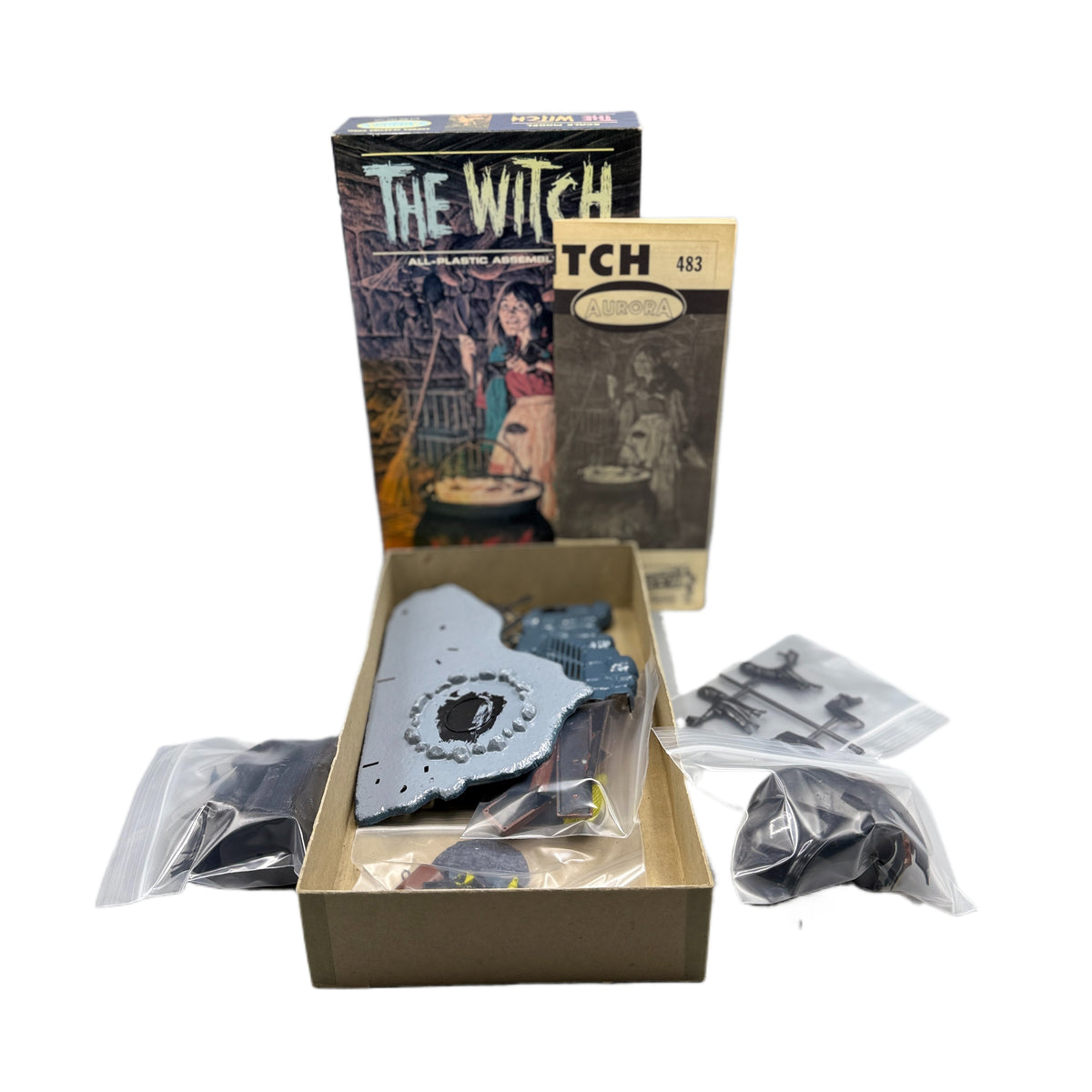 Vintage 1965 Aurora "The Witch" Plastic Model Complete In Box