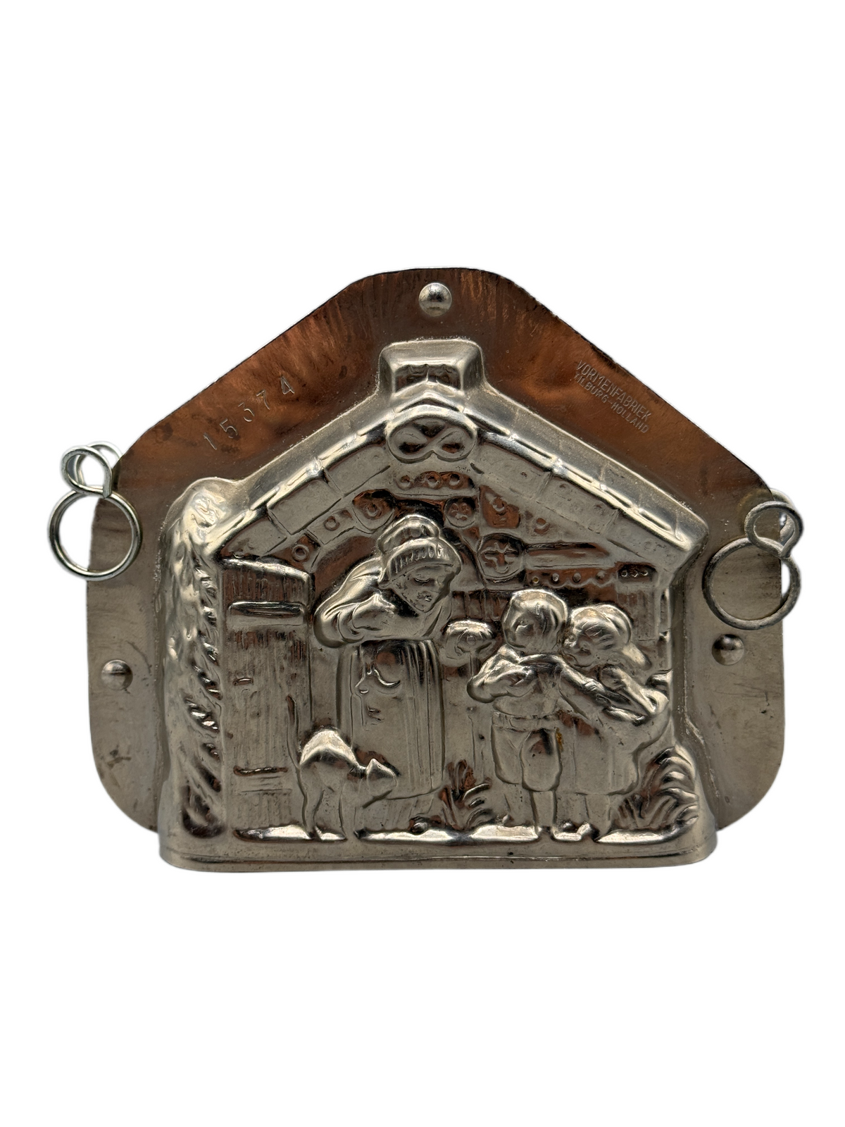 Vintage Metal Chocolate Mold Hansel & Gretal & The Witch