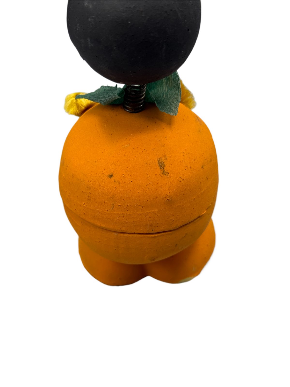 Vintage Western Germany Halloween Black Cat Bobblehead Candy Container