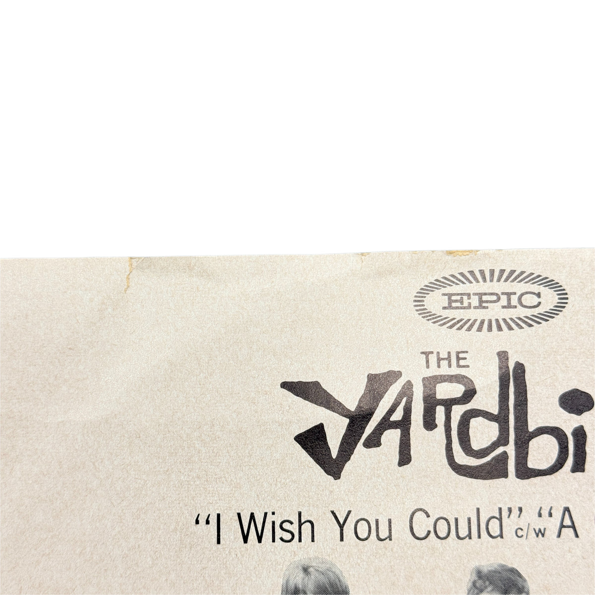 Vintage RARE Yardbirds 45 Vinyl Misprint "I Wish You Could"