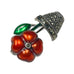 Judith Jack Sterling Silver Enamel Marcasite Flower Pot Brooch