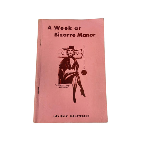 Vintage A Week At Bizarre Manor Booklet Magazine W/ Gene Bilbrew Illustrations