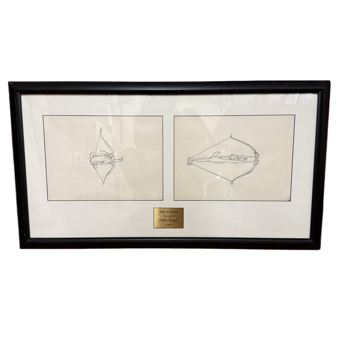 1961 Original Chuck Jones Pencil Drawings W/ Papers "Zip N' Snort" Wile E. Coyote