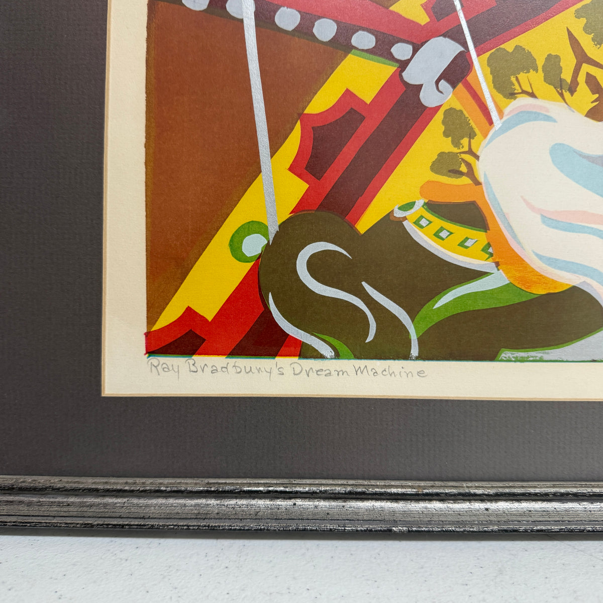 Vintage Disney Artist Catherine V. Fleener "Ray Bradbury's Dream Machine" Serigraph No. 4/10 1971