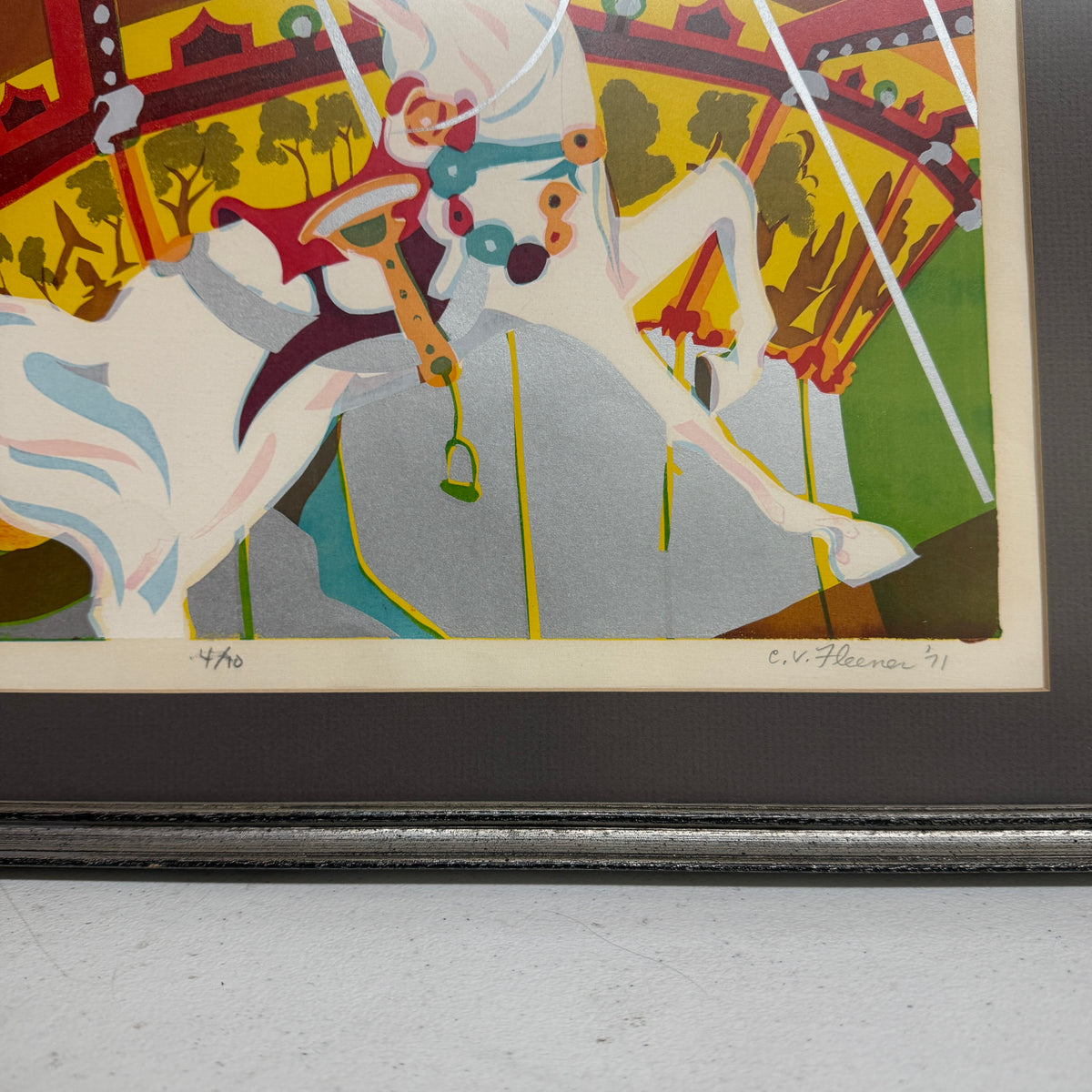 Vintage Disney Artist Catherine V. Fleener "Ray Bradbury's Dream Machine" Serigraph No. 4/10 1971