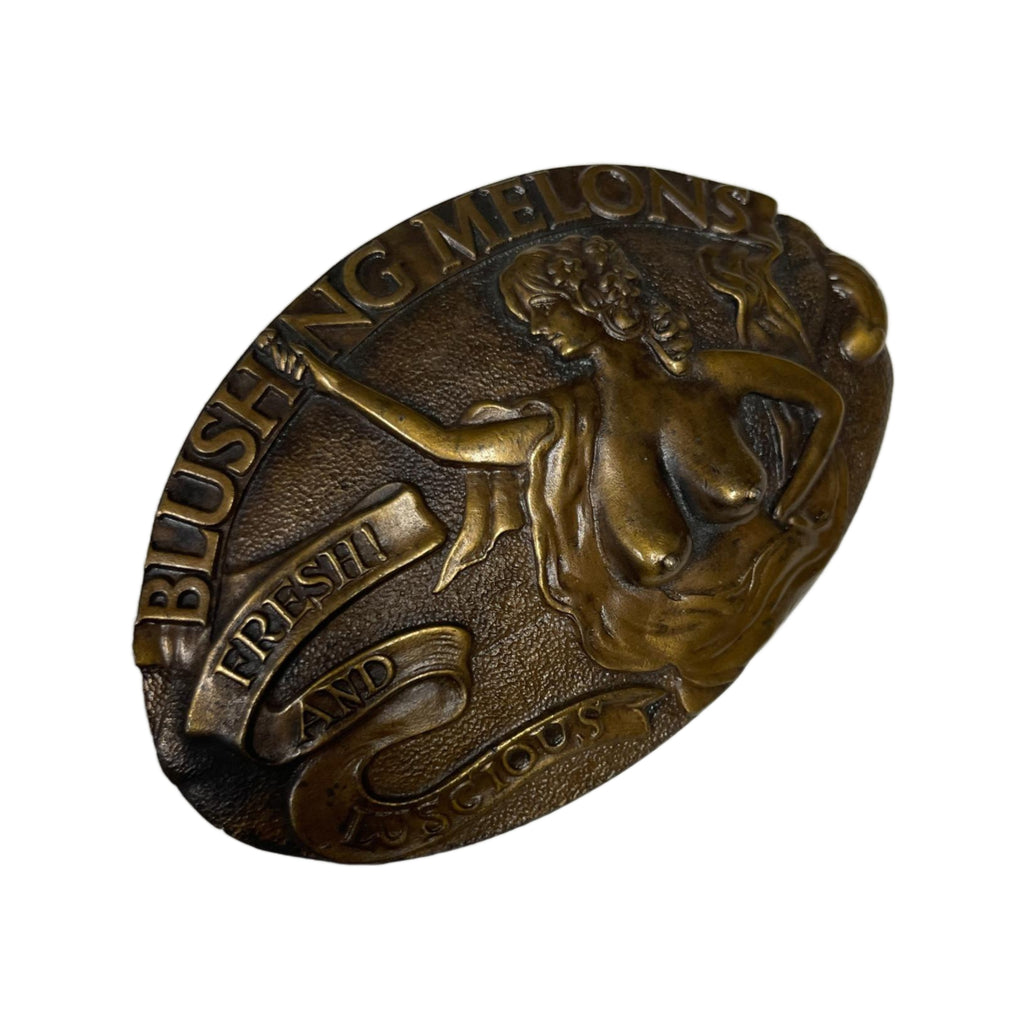 Vintage Blushing Melons Belt Buckle By Captain Hawks Sky Patrol
