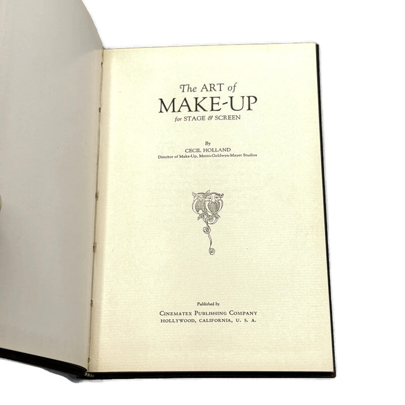 Vintage 1927 1st Edition Cecil Holland "The Art Of Make Up" Book