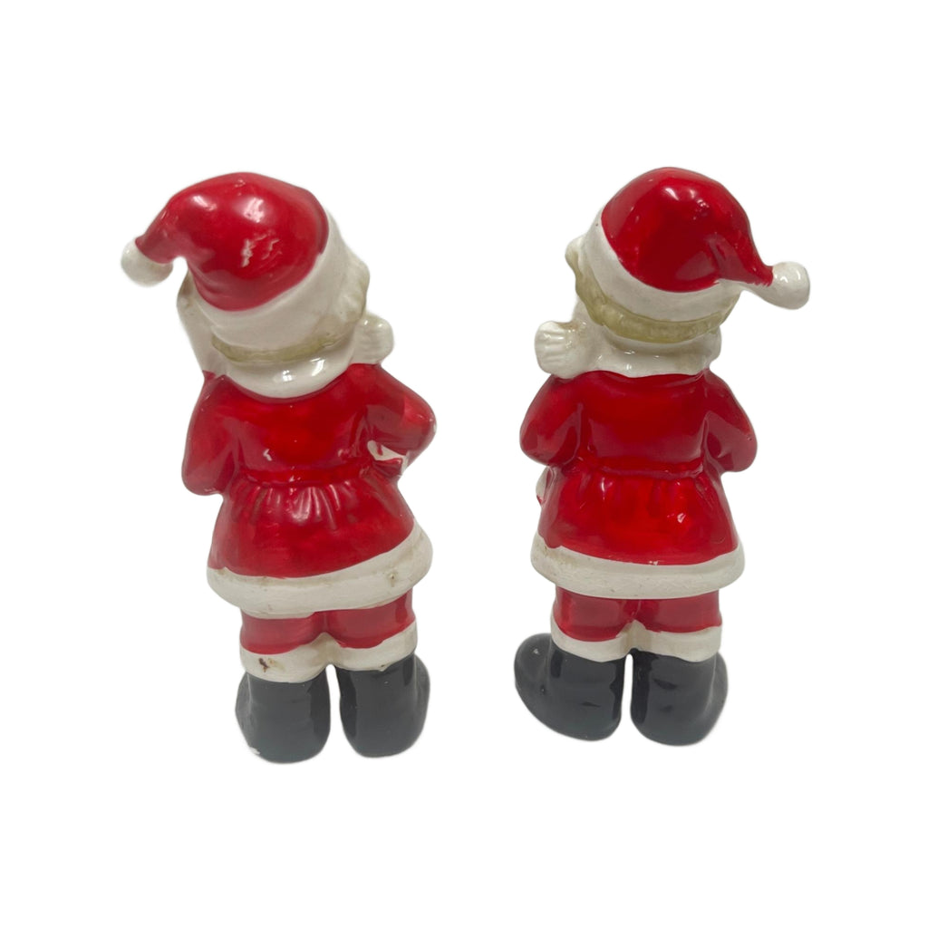 Vintage Pair of Santa Claus Salt & Pepper Shakers