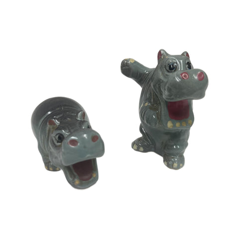 Vintage Kreiss Hippopotamus Salt & Pepper Shakers