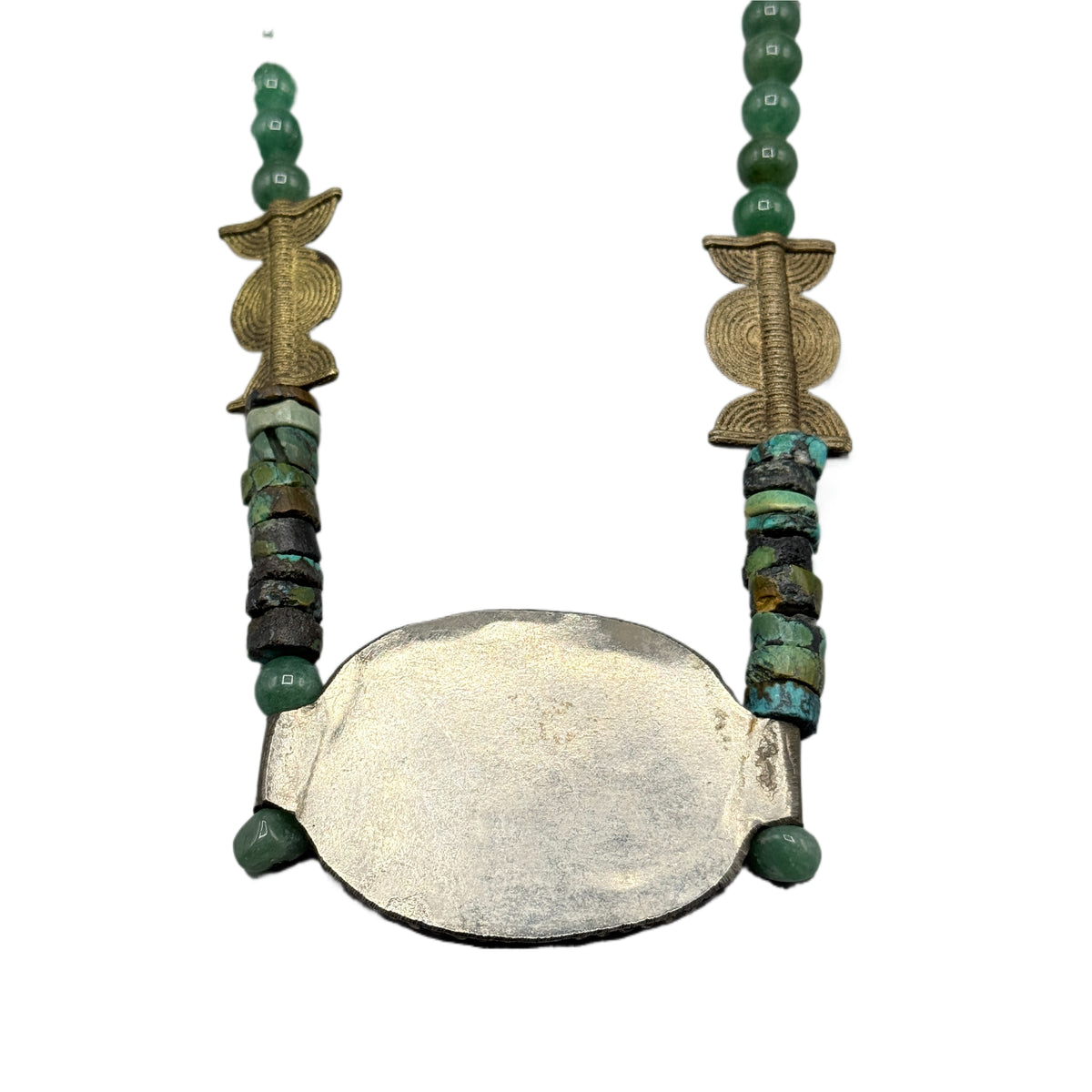 Vintage 30” “Z” Agate Beaded Western Necklace