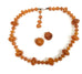 Vintage Amber Necklace & Earring Set