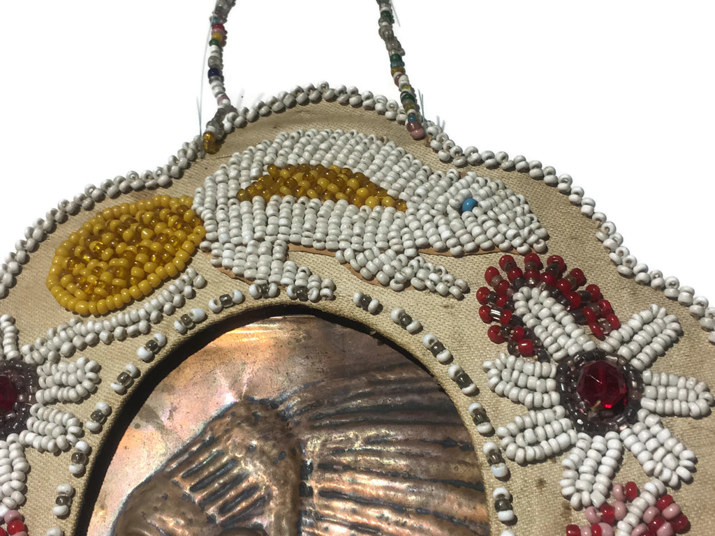 Iroquois Bead & Copper Work Whimsy Frame