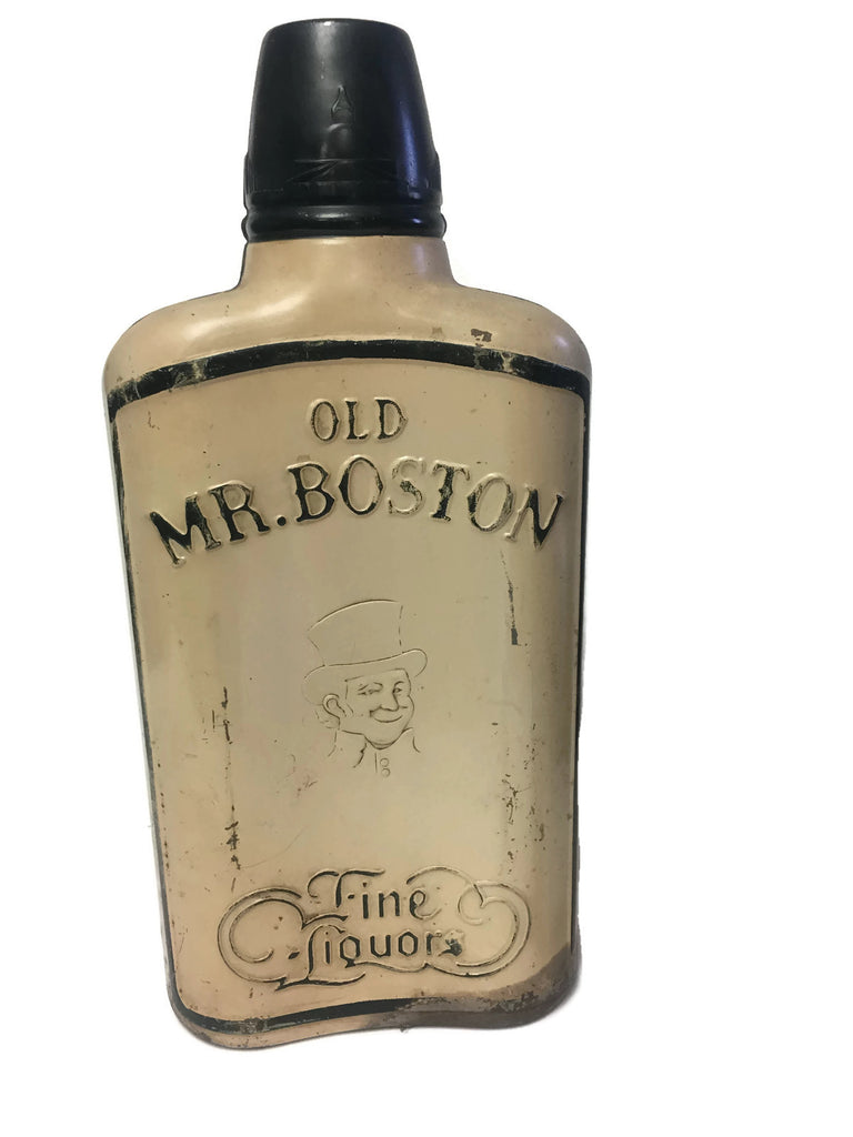 Mr. Boston Embossed Tin Advertising Clock