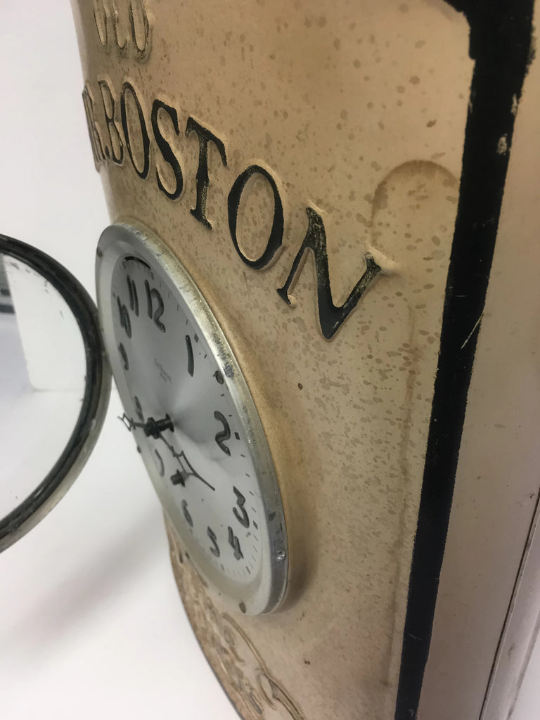 Mr. Boston Embossed Tin Advertising Clock