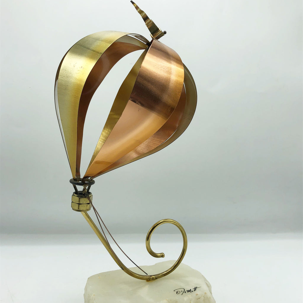 Vintage Demott Signed Metal Balloon Sculpture