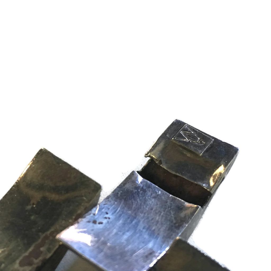 Vintage Sterling Silver Tank Bracelet Circa 1930's