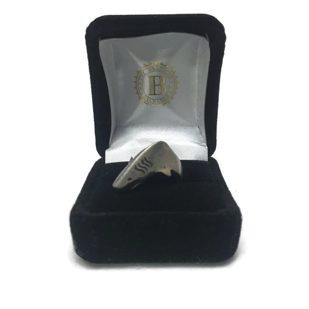 Vintage Sterling Silver Shark Ring