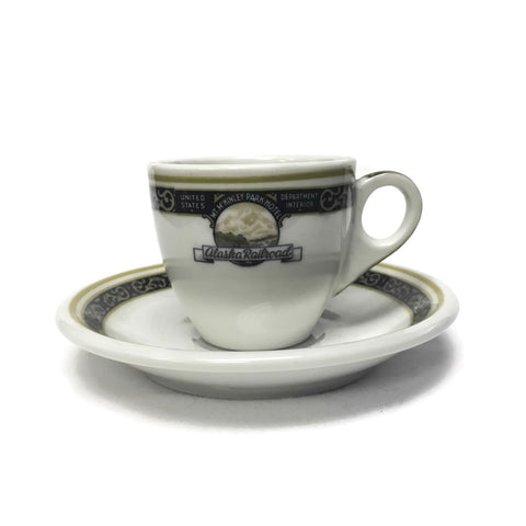 Vintage Shenango China Alaska P.R. Demitasse Cup & Saucer