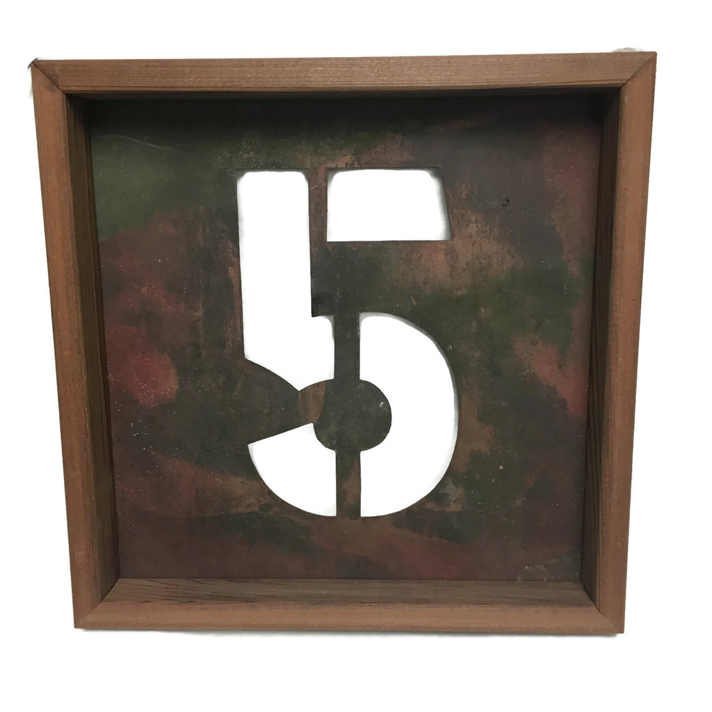 Copy of Wood Framed Vintage Copper Stencil #5