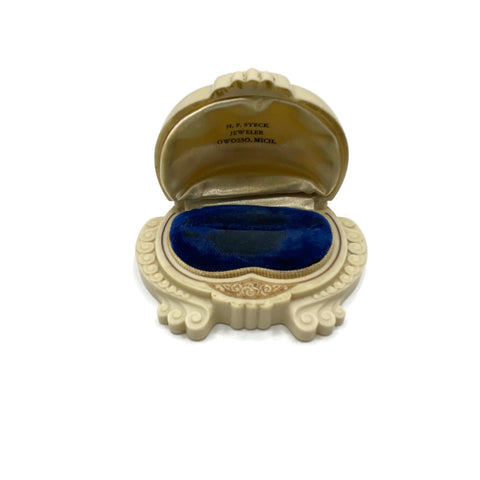 Vintage Art Deco Double Ring Box