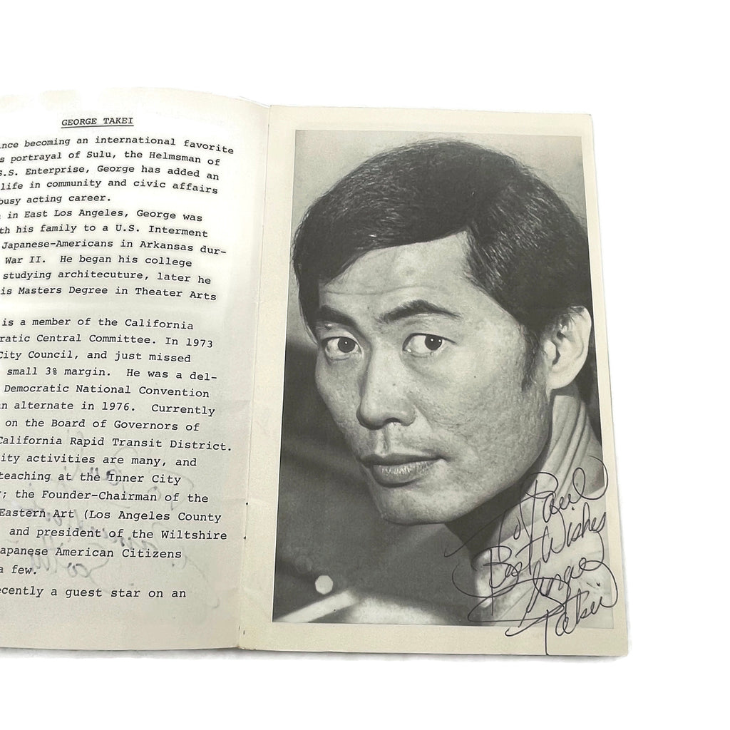 Vintage Cleveland Star Trek Autographed Program