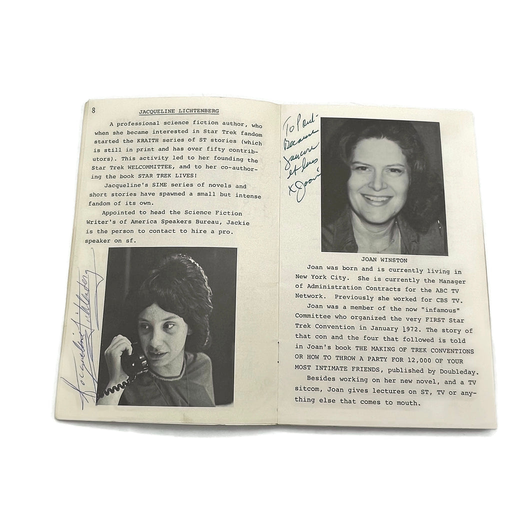 Vintage Cleveland Star Trek Autographed Program