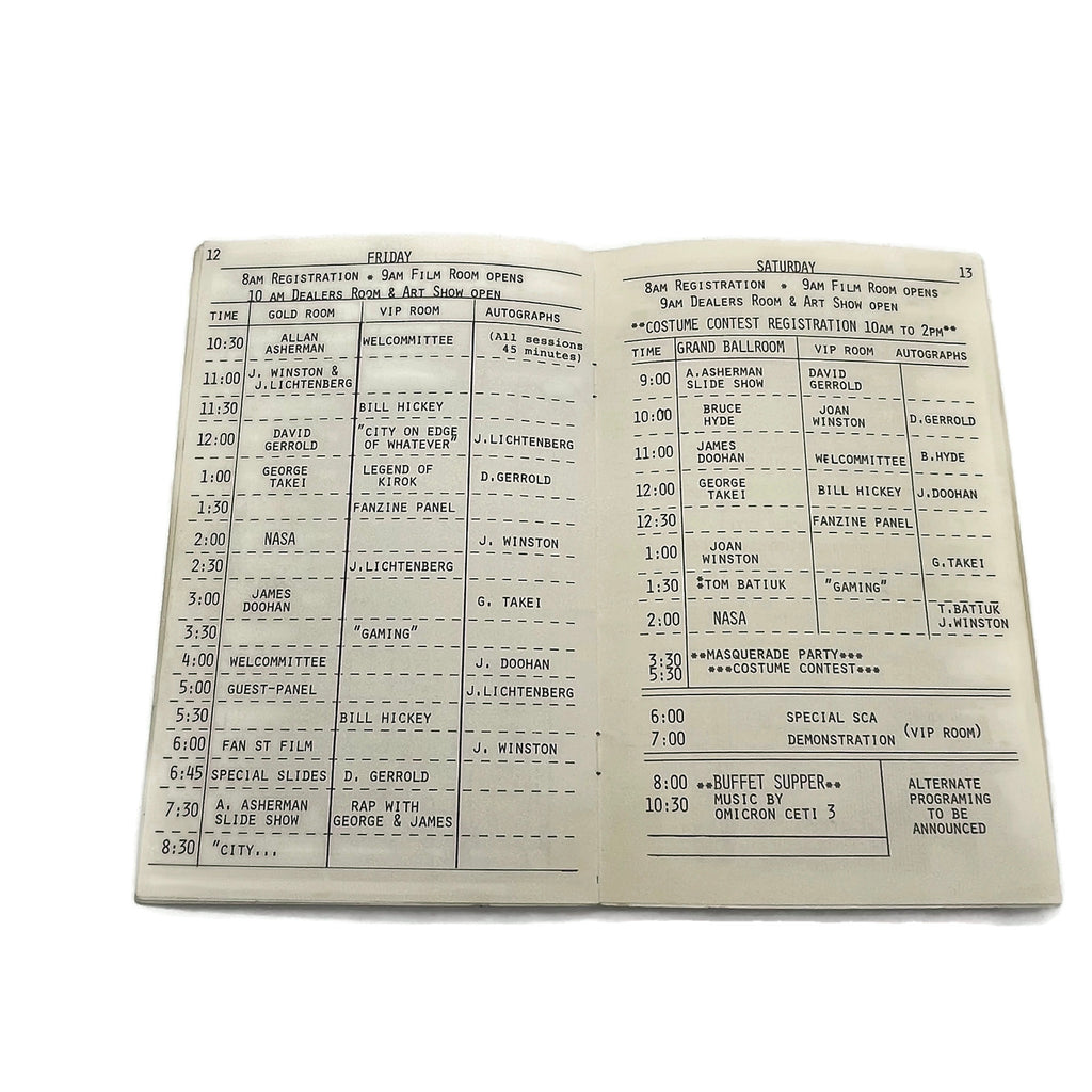 Vintage Cleveland Star Trek Autographed Program