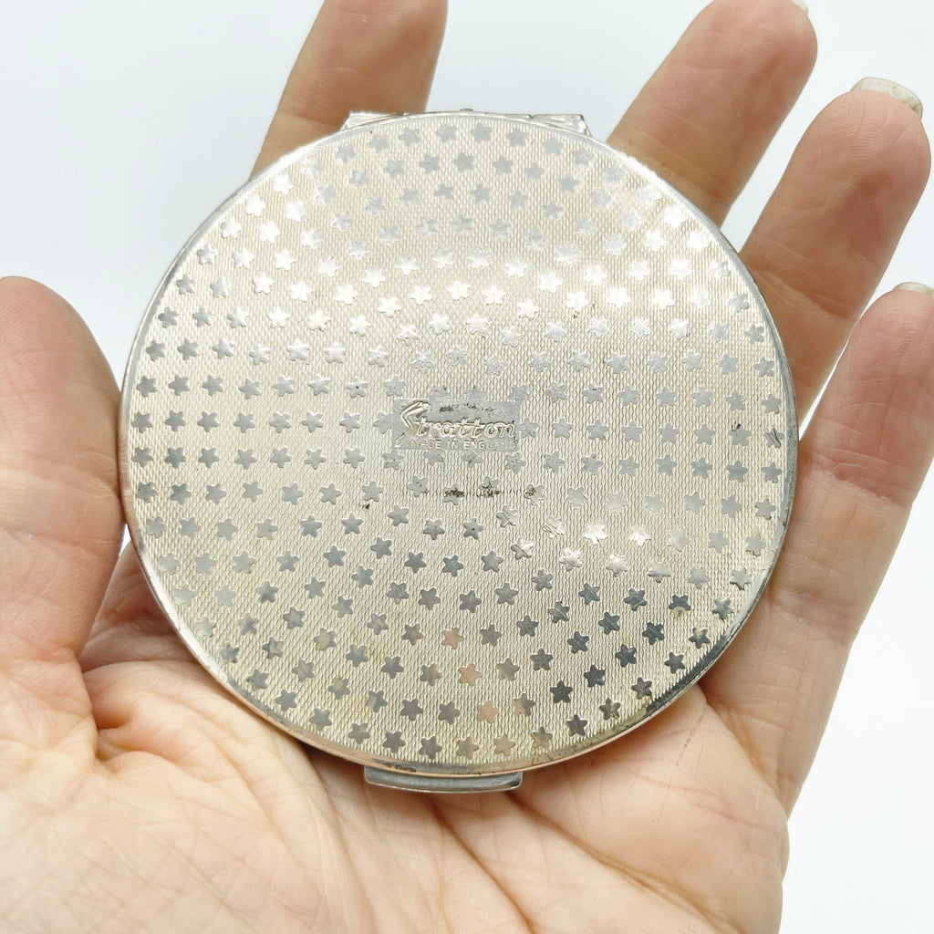 Vintage Stratton England Ducks Circular Compact