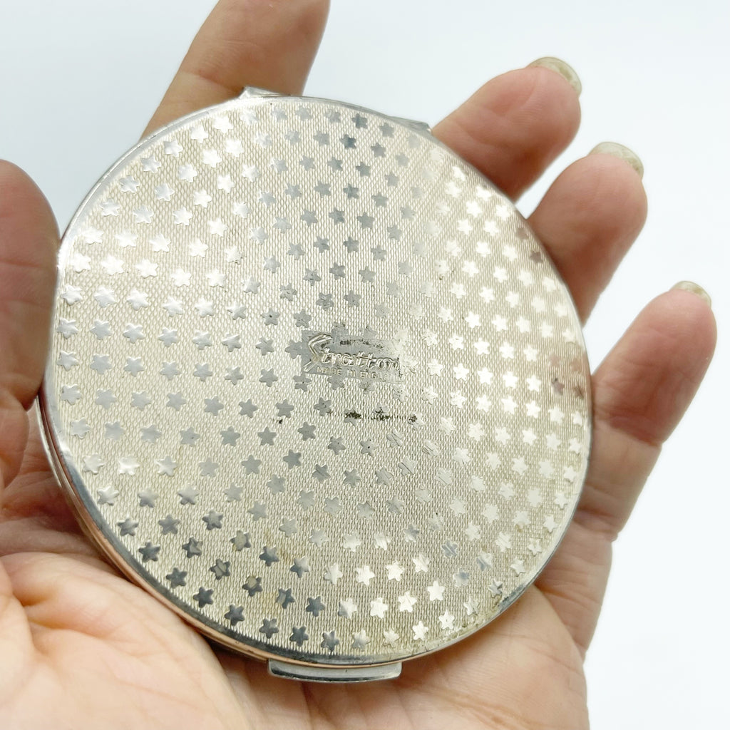 Vintage Stratton England Ducks Circular Compact