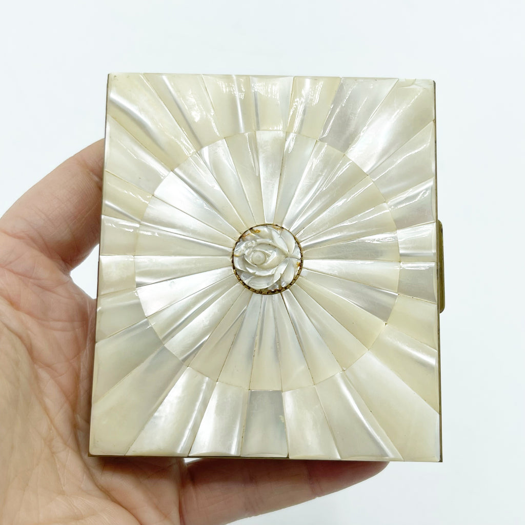 Vintage Mother Of Pearl Card Case/ Cigarette Case