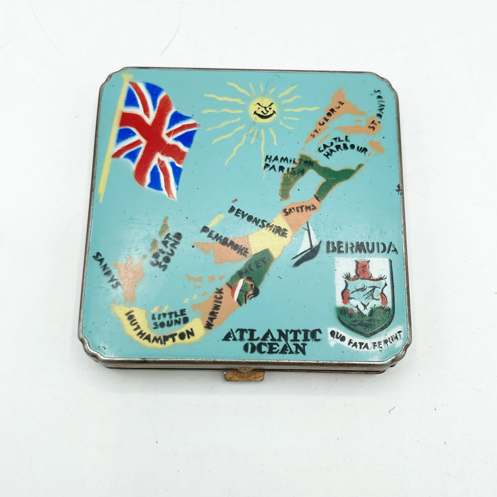 Vintage Map Of Bermuda Compact Case
