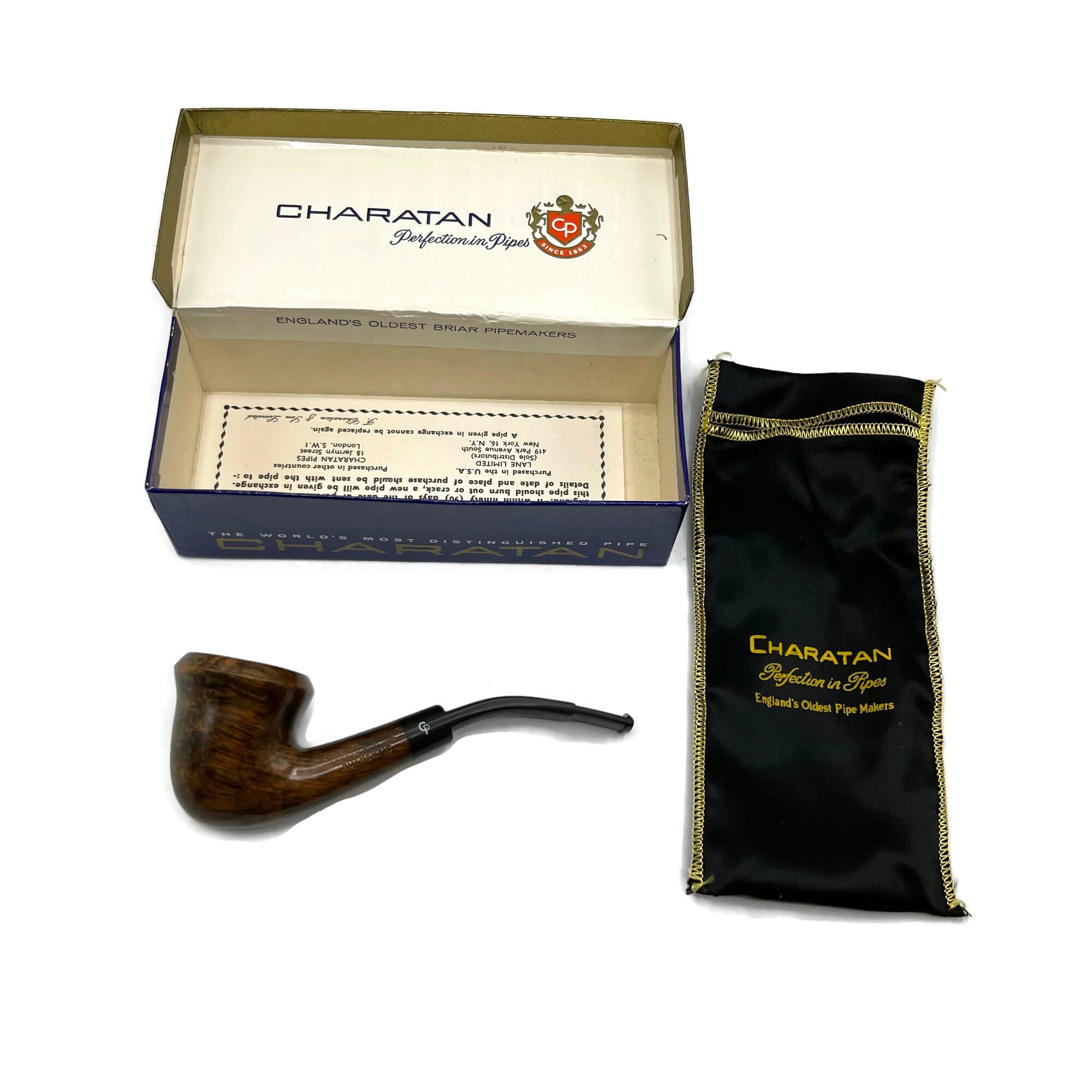 N.O.S. Charatan Authentic 483DC Pipe W/ Original Box
