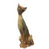 Mid Century Modern Glazed Ceramic Cat Figurine