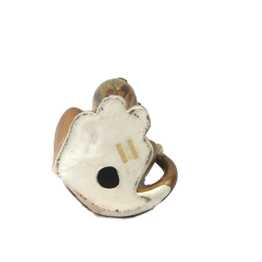 Mid Century Modern Glazed Ceramic Cat Figurine