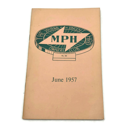 Vintage 1950’s Vincent Owners Club Magazine