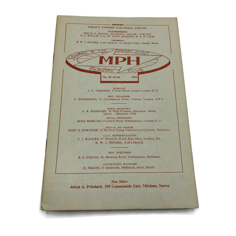 Vintage 1950’s Vincent Owners Club Magazine