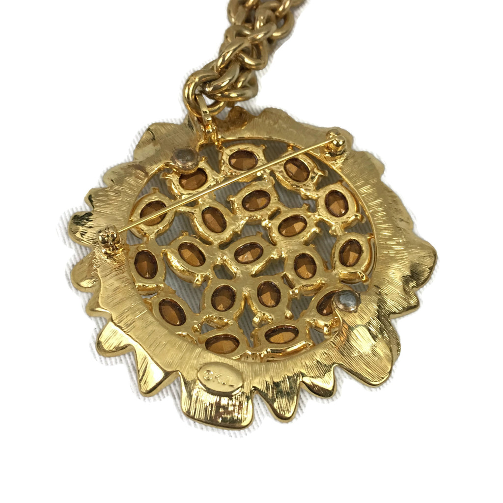 Vintage KJL R/S Necklace/Pin