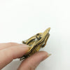 Victorian Rhinestone Gold Tone Snake Brooch
