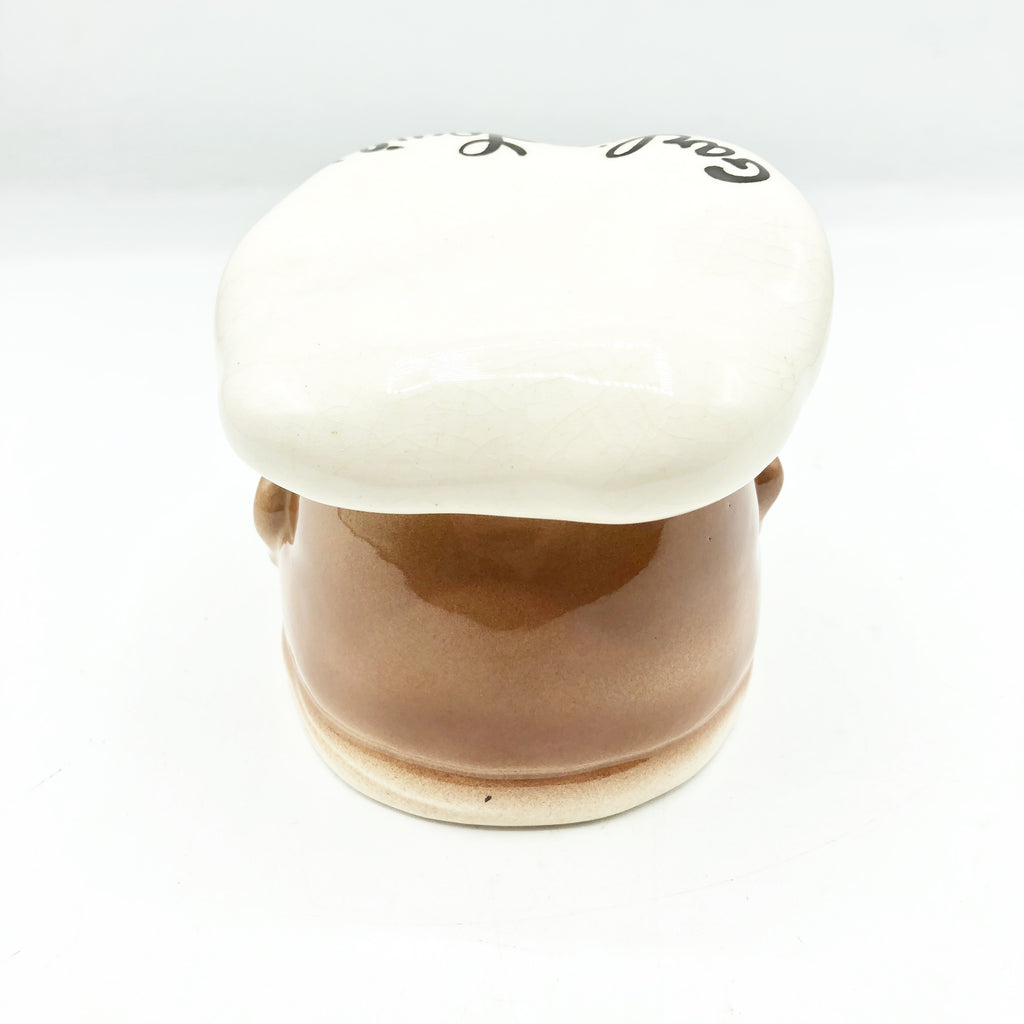 Vintage 1950’s Garlic Louie Ceramic Garlic Container