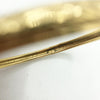 Vintage Gold Plate Etched Bangle Bracelet