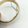 Vintage Gold Plate Etched Clamp Bracelet